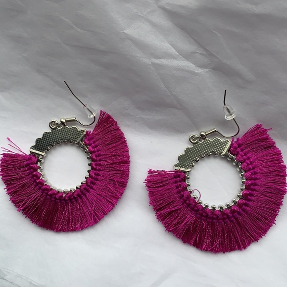 Purple Fringe Earrings! - Picture 6 of 6